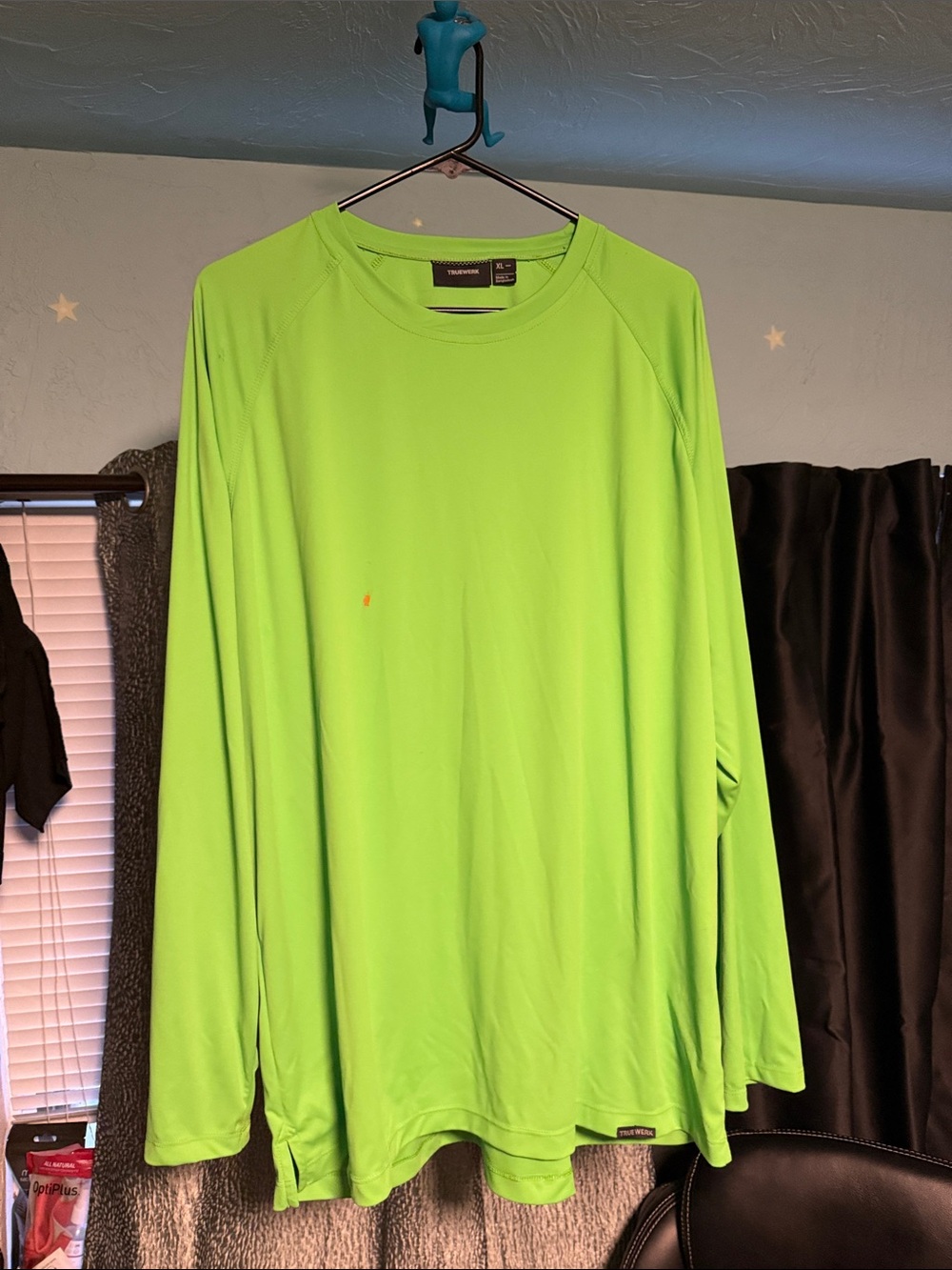 Men’s Truewerk longsleeve workshirt hi vis green